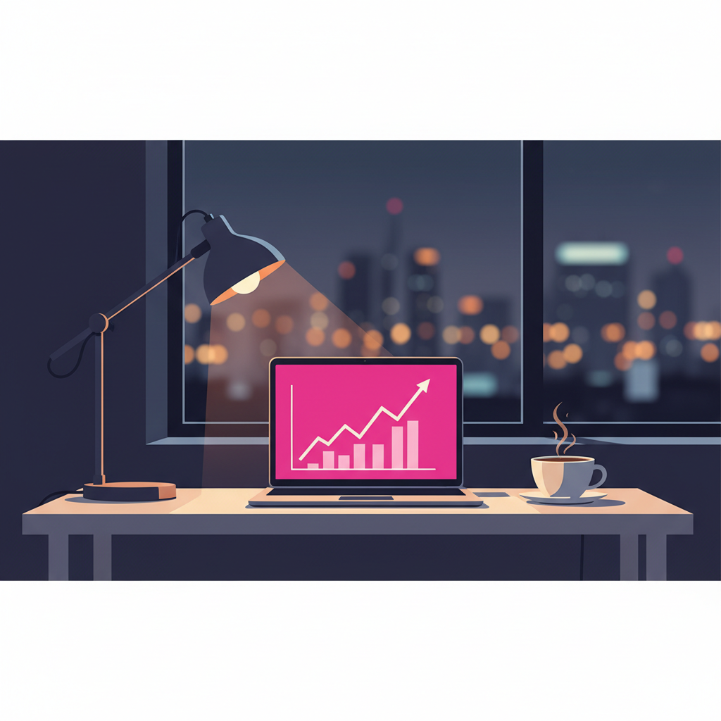 Earn While You Sleep with AI — visual